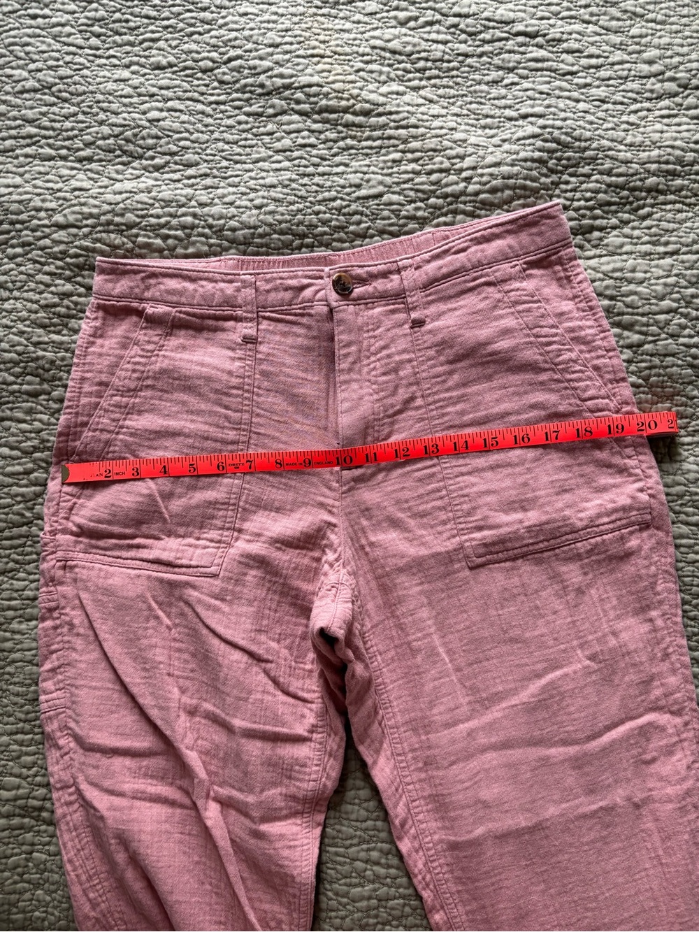 Old Navy Pale Pink Cotton Gauze Pants 10 - Picture 6 of 10